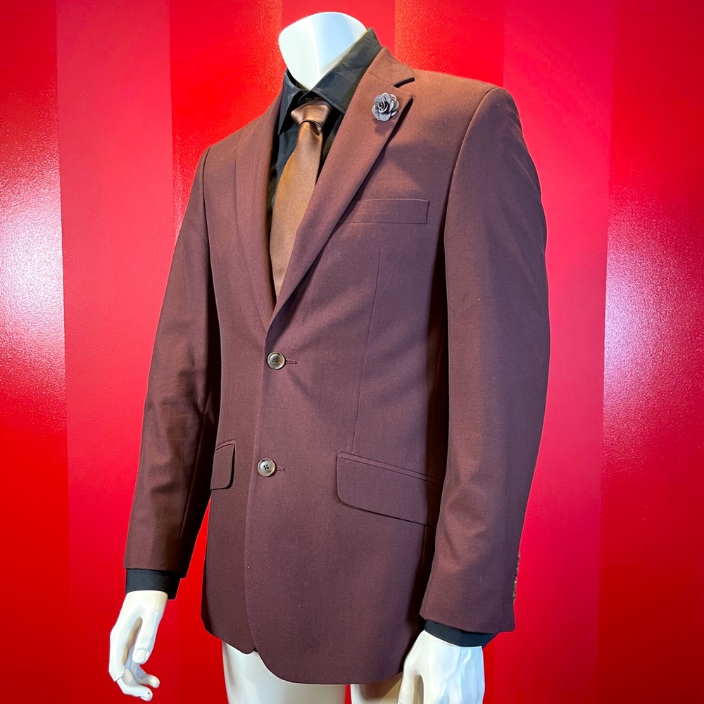Mens Slim Fit 36R 2Pc Suit Pants are 28/29 waist 39 Length(from top of waist)